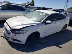 Salvage cars for sale at Hayward, CA auction: 2017 Ford Fusion SE Hybrid