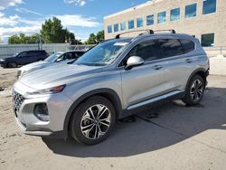 Salvage cars for sale at Littleton, CO auction: 2020 Hyundai Santa FE SEL