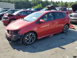 Salvage cars for sale from Copart Exeter, RI: 2017 Toyota Corolla IM