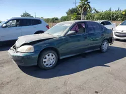 Salvage cars for sale at San Martin, CA auction: 1999 Honda Civic LX