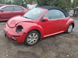 Volkswagen salvage cars for sale: 2009 Volkswagen New Beetle S