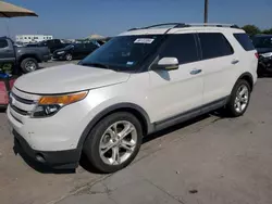 Salvage cars for sale at Grand Prairie, TX auction: 2011 Ford Explorer Limited