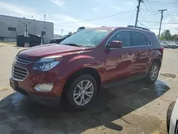 Salvage cars for sale at Chicago Heights, IL auction: 2017 Chevrolet Equinox LT