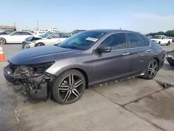 Honda salvage cars for sale: 2017 Honda Accord Sport