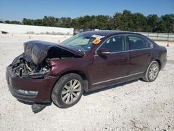 Salvage cars for sale at New Braunfels, TX auction: 2012 Volkswagen Passat SEL