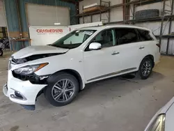 Salvage cars for sale at Eldridge, IA auction: 2017 Infiniti QX60