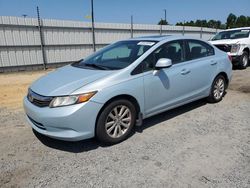 Salvage cars for sale at Lumberton, NC auction: 2012 Honda Civic EX