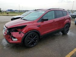 Salvage cars for sale at Woodhaven, MI auction: 2018 Ford Escape SE