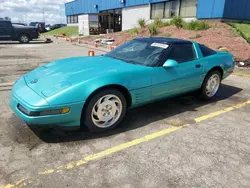 1991 Chevrolet Corvette en venta en Woodhaven, MI