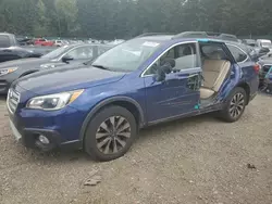 Vehiculos salvage en venta de Copart Graham, WA: 2015 Subaru Outback 2.5I Limited