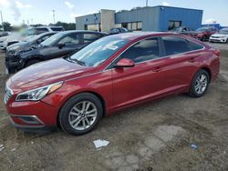 Salvage cars for sale at Woodhaven, MI auction: 2016 Hyundai Sonata SE