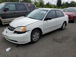 Honda salvage cars for sale: 2003 Honda Civic LX