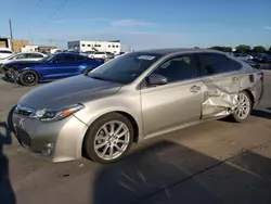 Salvage cars for sale at Grand Prairie, TX auction: 2015 Toyota Avalon XLE