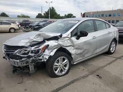 Chevrolet salvage cars for sale: 2018 Chevrolet Cruze LT