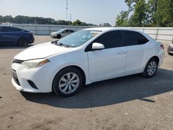 Salvage cars for sale at Dunn, NC auction: 2015 Toyota Corolla L