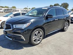 Salvage cars for sale at Sacramento, CA auction: 2018 Acura MDX Sport Hybrid Advance