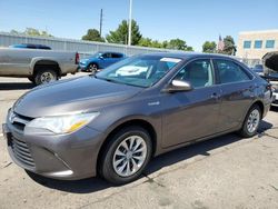 Salvage cars for sale at Littleton, CO auction: 2015 Toyota Camry Hybrid