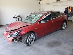 Salvage cars for sale at Anthony, TX auction: 2018 Tesla Model 3