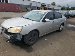 Salvage cars for sale at New Britain, CT auction: 2006 Chevrolet Malibu LT