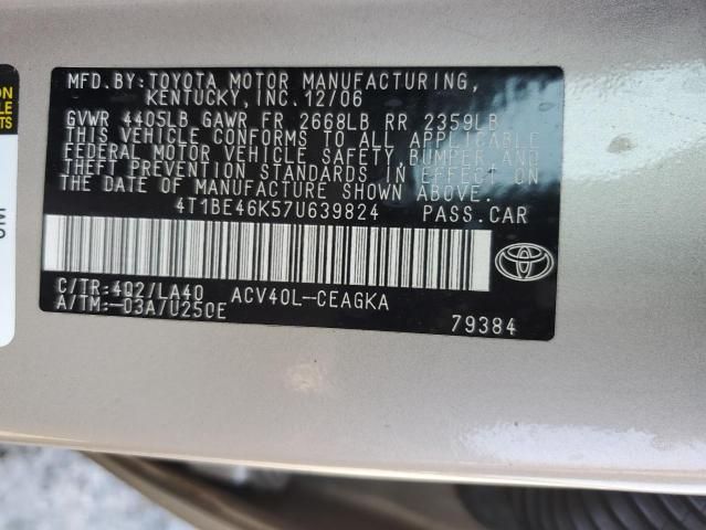 2007 Toyota Camry CE