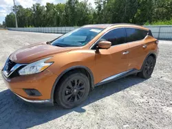 Salvage cars for sale at Savannah, GA auction: 2017 Nissan Murano S