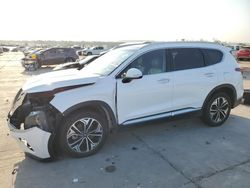 Salvage cars for sale at Grand Prairie, TX auction: 2019 Hyundai Santa FE Limited