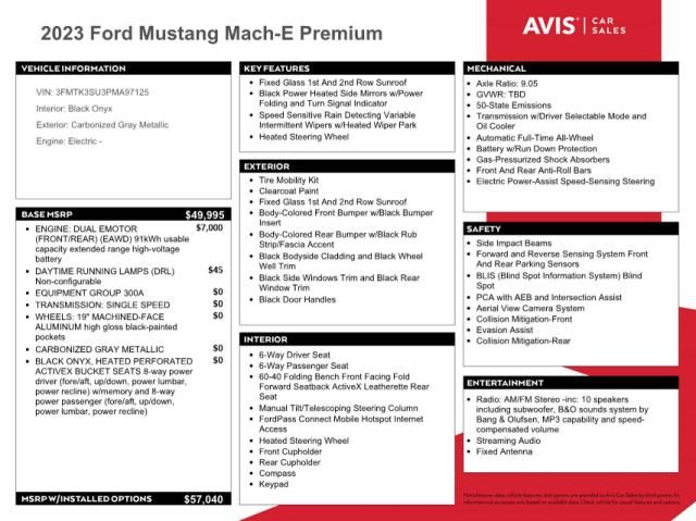 2023 Ford Mustang MACH-E Premium