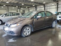 Salvage cars for sale at Ham Lake, MN auction: 2014 Honda Civic LX