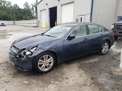 Salvage cars for sale at Savannah, GA auction: 2010 Infiniti G37 Base