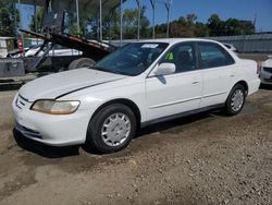 2001 Honda Accord LX en venta en Spartanburg, SC