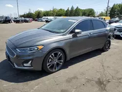 Salvage cars for sale at Denver, CO auction: 2019 Ford Fusion Titanium