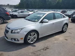 Chevrolet salvage cars for sale: 2014 Chevrolet Cruze LTZ