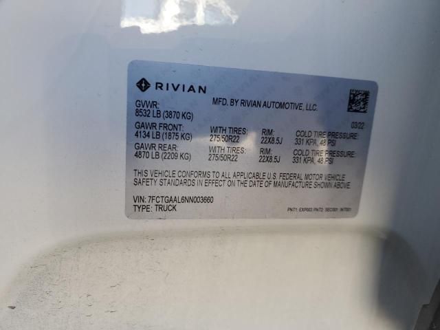 2022 Rivian R1T Launch Edition