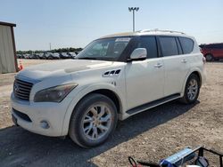 Salvage cars for sale at Temple, TX auction: 2012 Infiniti QX56