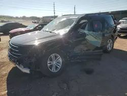 Salvage cars for sale at Colorado Springs, CO auction: 2022 Ford Explorer XLT