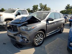 Salvage cars for sale at Bridgeton, MO auction: 2015 Infiniti QX60