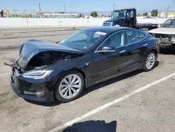 Salvage cars for sale at Van Nuys, CA auction: 2016 Tesla Model S