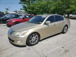 Salvage cars for sale from Copart Lexington, KY: 2012 Hyundai Genesis 4.6L