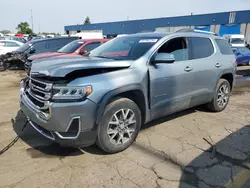 Salvage cars for sale at Woodhaven, MI auction: 2023 GMC Acadia SLE