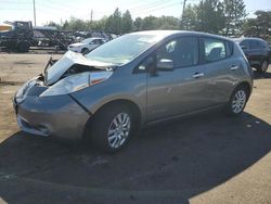 Nissan salvage cars for sale: 2015 Nissan Leaf S