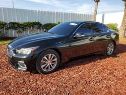 Salvage cars for sale at Fort Pierce, FL auction: 2020 Infiniti Q50 Pure