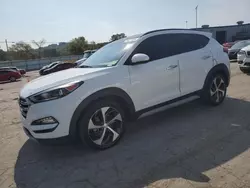 Salvage cars for sale at Lebanon, TN auction: 2017 Hyundai Tucson Limited