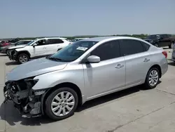 Salvage cars for sale at Grand Prairie, TX auction: 2019 Nissan Sentra S