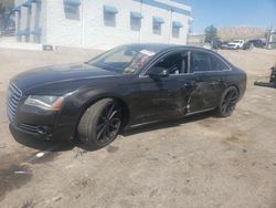 Salvage cars for sale at Albuquerque, NM auction: 2013 Audi A8 L Quattro