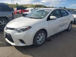 Toyota salvage cars for sale: 2015 Toyota Corolla ECO