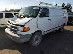 Salvage cars for sale at Denver, CO auction: 2000 Dodge RAM Van B2500