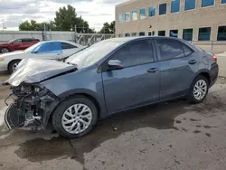 Toyota salvage cars for sale: 2017 Toyota Corolla L