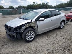 Salvage cars for sale at Arcadia, FL auction: 2017 KIA Forte LX