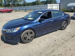 Honda salvage cars for sale: 2017 Honda Accord Sport