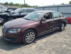 Salvage cars for sale at York Haven, PA auction: 2013 Volkswagen Passat SEL